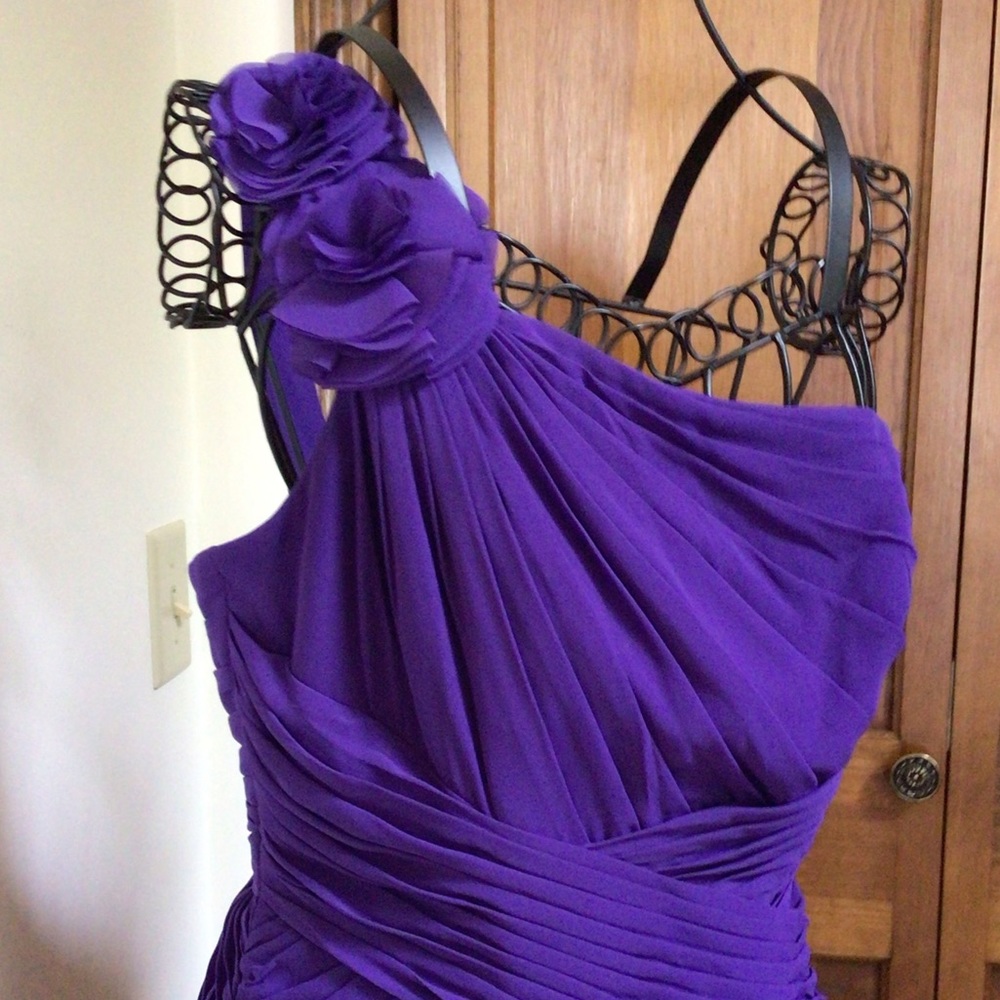David’s Bridal floral detailed chiffon dress, 4 - Picture 2 of 5